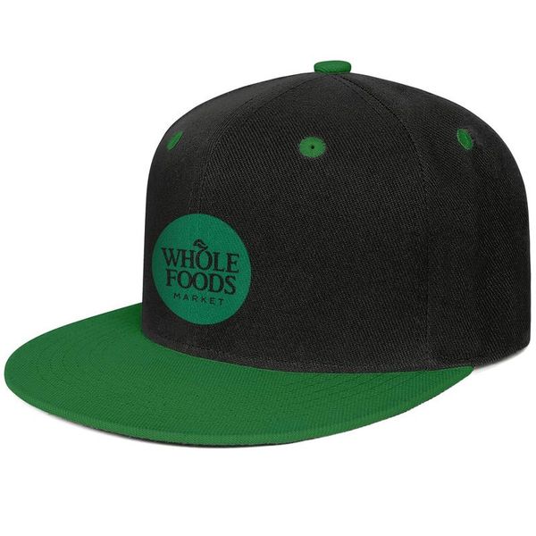 

whole foods market logo flat brim baseball cap cool hipster trucker hats identity america flag flash gold, Blue;gray