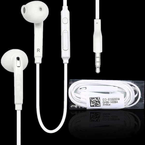 

3.5mm earphones in ear stereo earphone headphones headsets with mic and remote volume control for samsung s7 s6 s6 edge