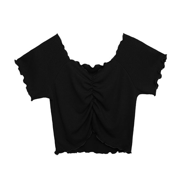 

women's t-shirt chubby girl women plus size summer hong kong chic elasticity short sleeve w236, White