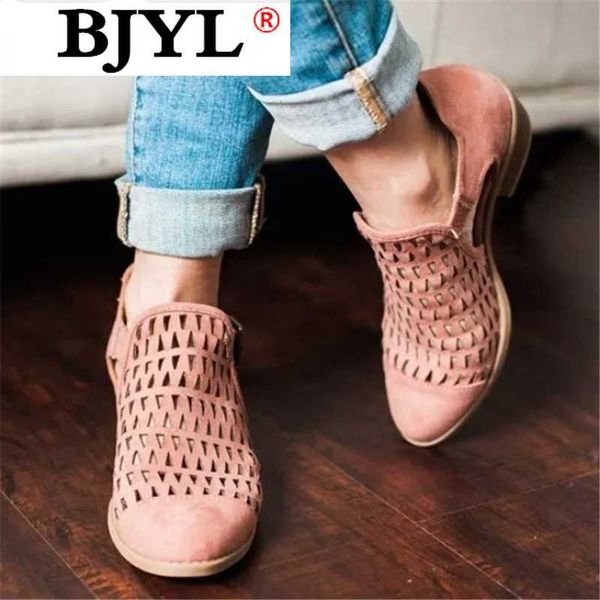 

2020 summer ladies sandals fashion buckle chunky heel mesh sandals women's pointed mid heel comfortable zapatos de mujer, Black