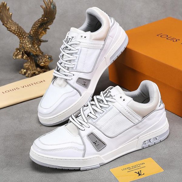 

luxury men shoes fashion breathable zapatos de hombre mens casual shoes luxury trainer sneaker chaussures pour hommes vintage with box sale, Black