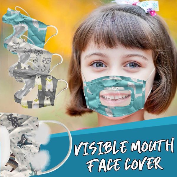 

mask with clear window visible expression for the deaf and hard of hearing