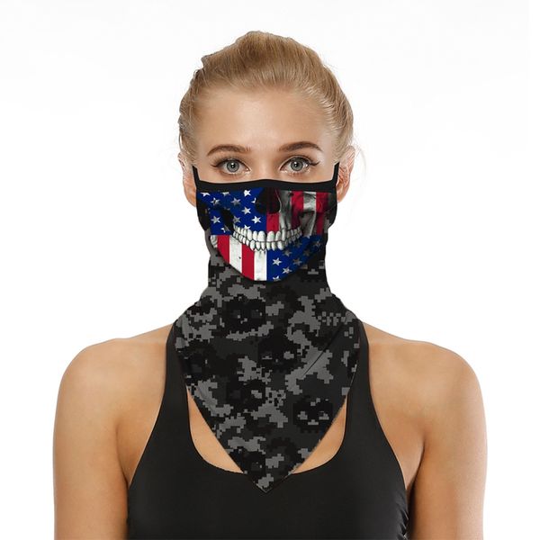 

1pc треугольный шарф велоспорт бандана туризм отдых охота бег велосипед soft neck обложка gaiter мужчины женщины, Black