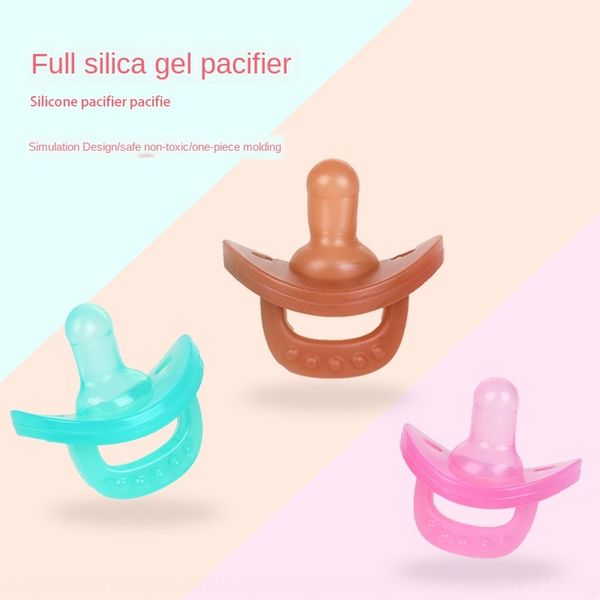 

qbjsh maternal and infant products baby silicone nipplenipple nipplepacifier sleeping prevention hand newborn baby food grade silicone integ