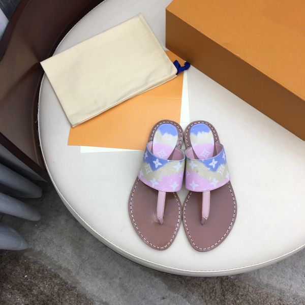 

the latest ladies palma flat sandals summer wide-strap sandals casual tie-dye effect brand-name shoes designer ladies beach patent sand