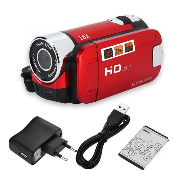 

vlog camera 1080p full hd 16mp dv camcorder digital video camera 270 degree rotation screen 16x night shoot zoom digital zoom