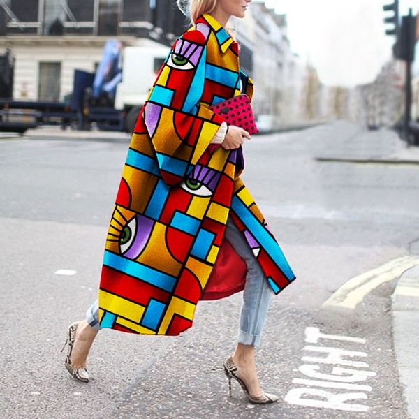 

gu yi 2020 women's fashion multicolor printed for women gu yi coat 2020 women's fashion multicolor printed coat for women, Black