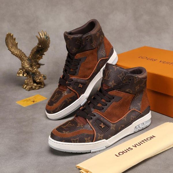 

2020 luxury designer mens casual sport shoes, personality wild high mens casual shoes breathable sport shoes eur 38-46 0044, Black