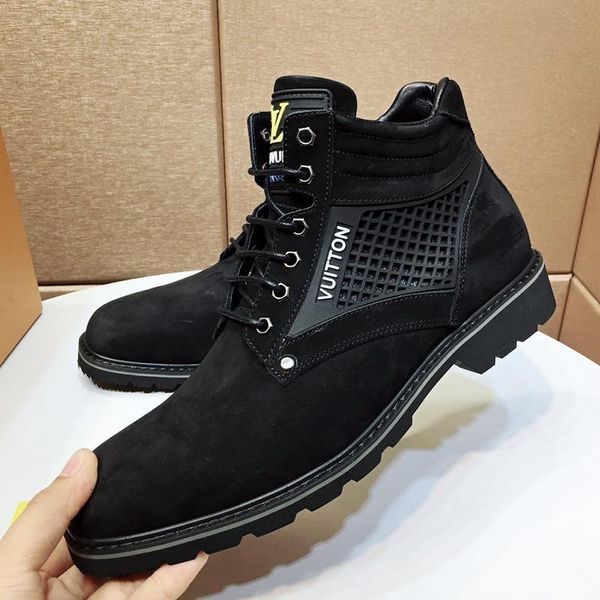 

fashion sneakers mens shoes boots chaussures pour hommes breathable mens shoes fashion type oberkampf ankle boot zapatos de hombre fast ship, Black