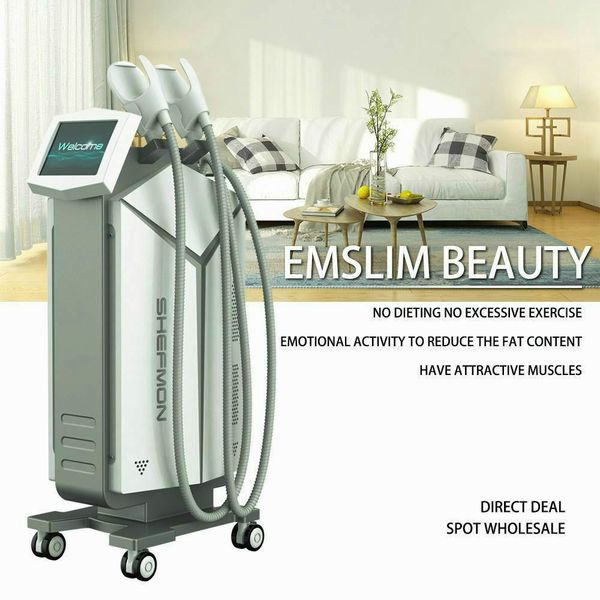 

2020 painless body slimming treatment fat burning machine emslim em muscle builder toned abs targeted muscles
