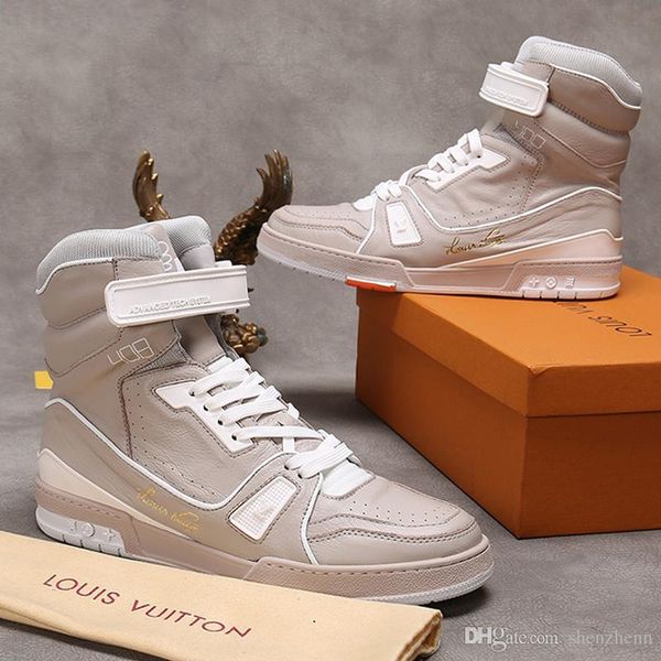 

luxury mens shoes sneakers casual trendy lace -up trainers hiking walking outdoors boot trainer sneaker mid -luxury mens shoes fashion, Black