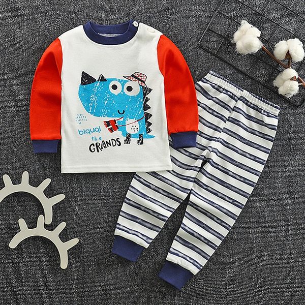 

children's home underwear and underwear set cotton new infant autumn clothes autumn pants baby's home clothes boys' pajamas