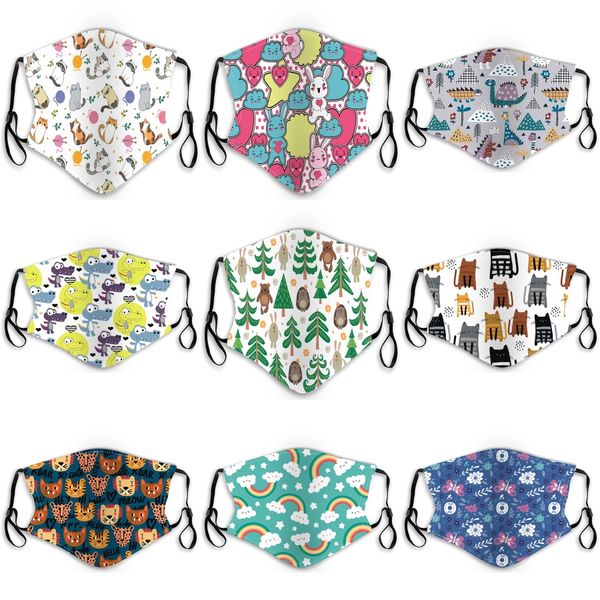 

kn90 children masks with breathing valve melt-blown cloth dustproof five-layer protective mask 0-10 years old#794