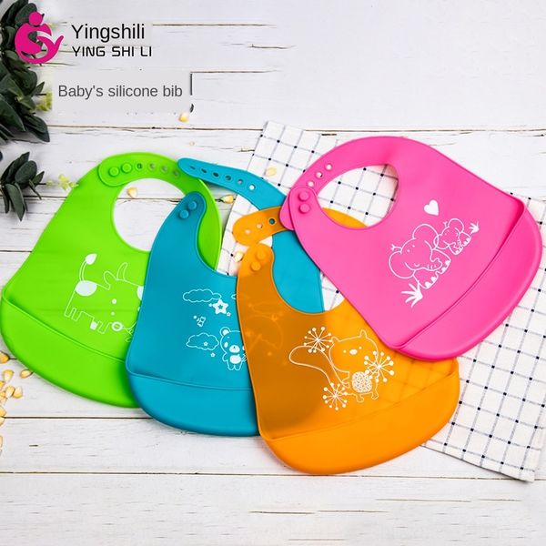 

shili baby shape silica gel silica gel saliva pocket silicone baby bellyband silicone bib dining bib