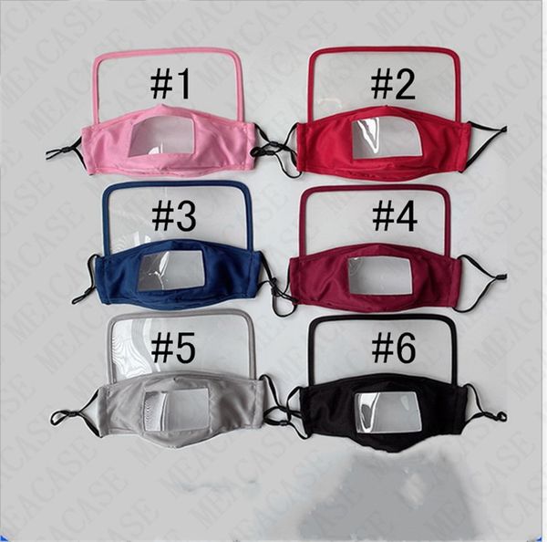 

face eye shield cotton transparent mask adults kids anti dust haze protective visual face mask outdoor breathable mouth cover masks d7704, Blue