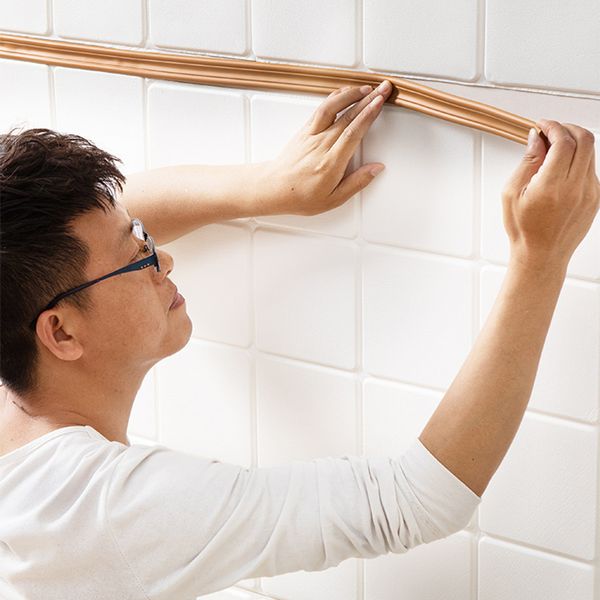 

wall stickers nbr skirting waist line self-adhesive background decorative border line anti-collision for kids protective strips