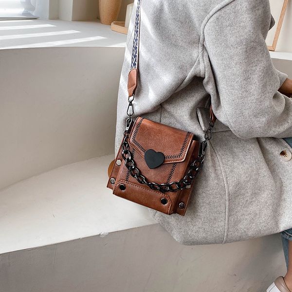 

hong kong style retro chic broadband shoulder/crossbody bag net red mini bag women's spring and summer phone fashion