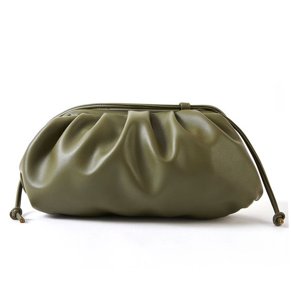 

luxury designer new cloud shape women day clutch bag pleated dumpling shoulder messenger bag small cute lady crossbody cloud bag