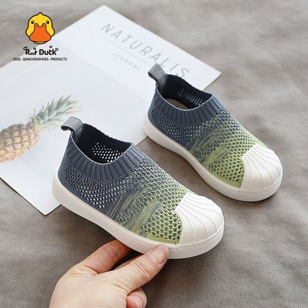 

qmdhg in 2020 breathable flying woven thin hollow mesh men's and children's shoes women's baby feet soft bottom children&#039, Black