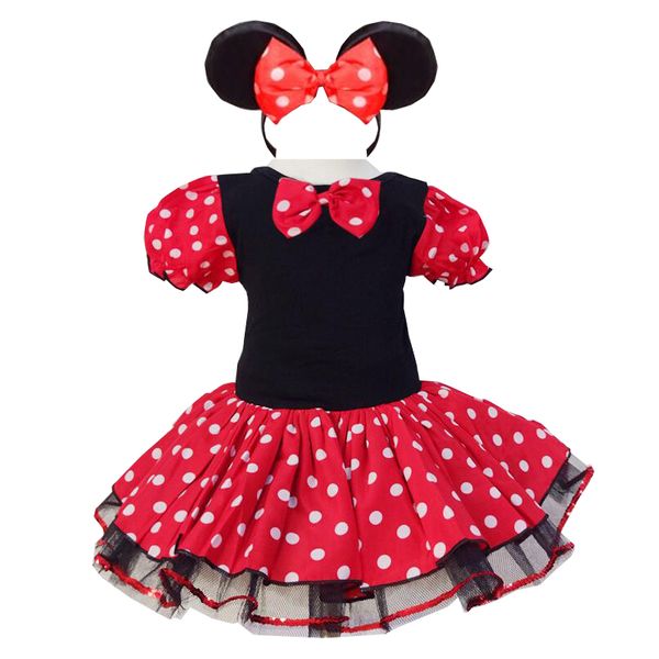 

girls dress mouse dot tulle pageant unique design kids clothes party fancy costume cosplay baby tutu dresses vestidos, Red;yellow