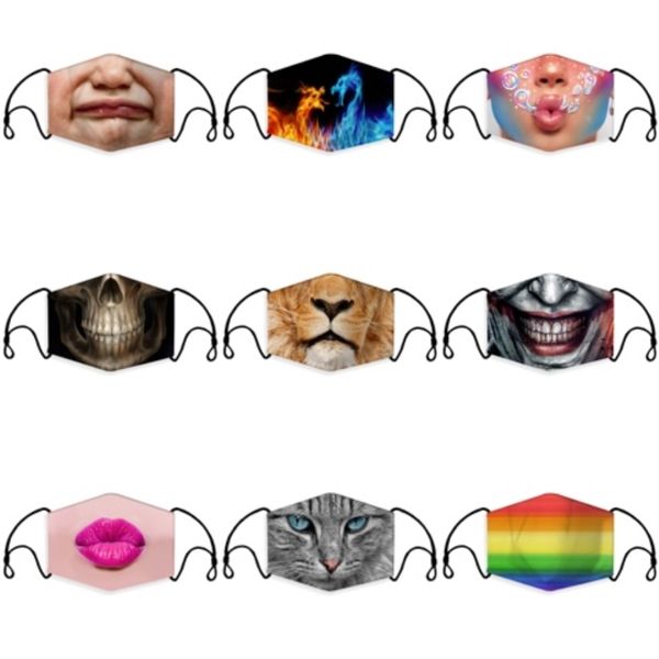 

designer face mask cotton face masks cotton masks print camouflage ice silk sunscreen spring and summer dustproof#957