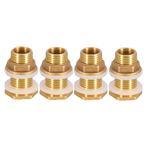 

4pcs solid brass water tank connector garden fittings m3/4'' dn20