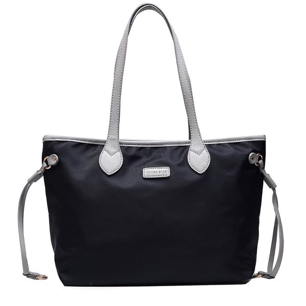 

2020 new denim bag cloth women's bag shoulder white big hand women's korean fashion