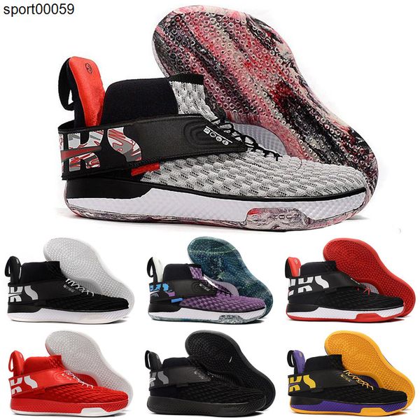 

2020 новое прибытие unvrs уоллес красный белый черный фиолетовый желтый черный рыцарь обувь баскетбол дешевые продажа mens спорта кроссовки, Black