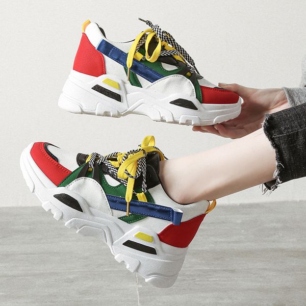 

new fashion women casual shoes comfortable platform shoes woman sneakers ladies trainers chaussure femme zapatos de mujer