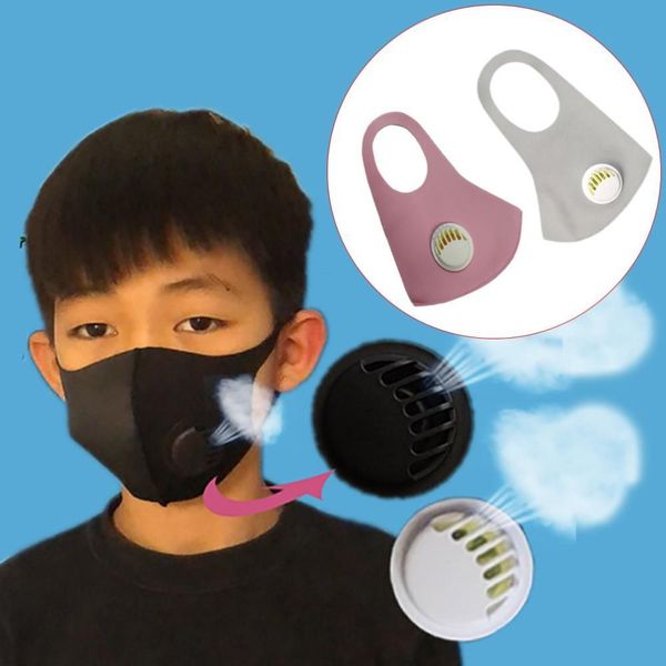 

children's masks anti-dust protective mask anti-odor anti-spit mask anti-fog washable mask with breathing valve 1pcs