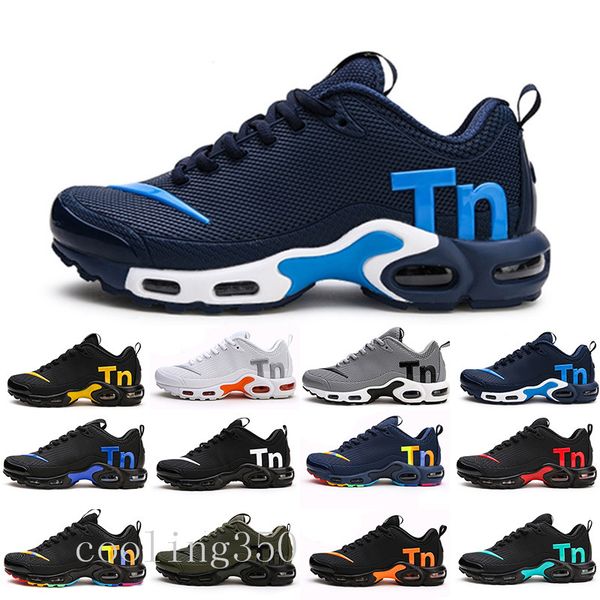 

новые мужские арии mercurial tn кроссовки мода радуга colorfull мужчины дизайнер кроссовки chaussures hombre tn man спорт тренеры m9iuy, Black