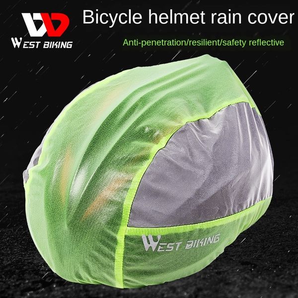 

west biking riding rainproof cover road bicycle helmet bicycle helmet windproof reflective rainproof cover