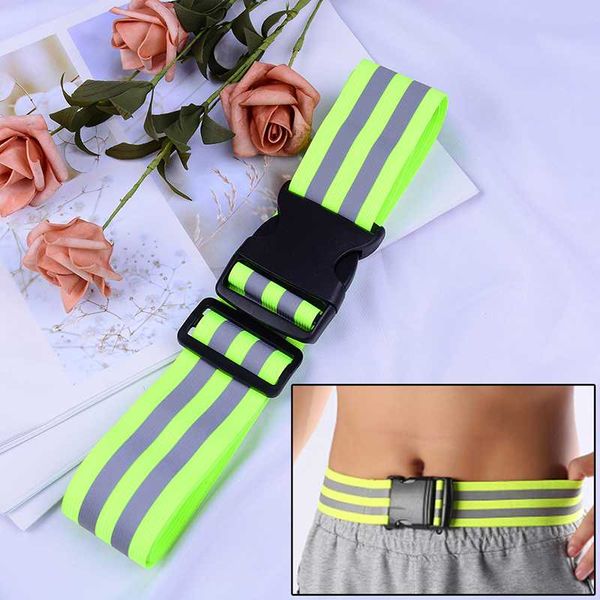 

waist support 1pc security belt for night running walking reflective safety biking high visibility, Black;gray