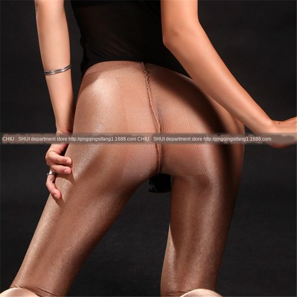 

ewvbb new 50d flash stockings imitation shebin effect dazzling flash highlight t-gear cotton gear transparent first-line pantyhose seamless, Black;white