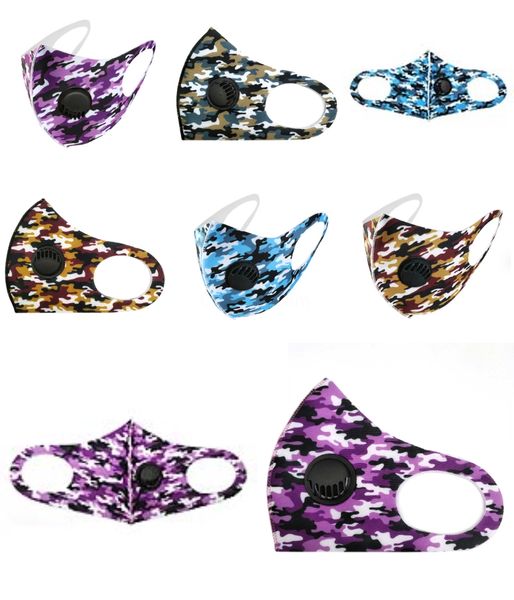 

fashion camouflage shark face mask designer printed mouth-muffle outside designer printed face masks protector cycling mask fast s#768, Black