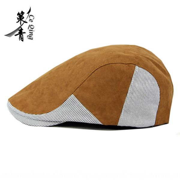 

new thin beret cap cap cap sun hat children's forward hat british men's duck tongue beret, Blue;gray