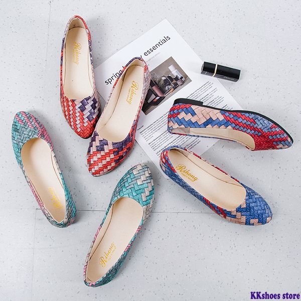 

gingham shallow flat shoes women new spring autumn shoes england lazy a pedal rubber sole students fashion casual ladies, Black