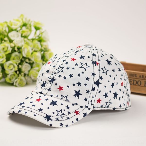 

2020 new cotton medium and small boys black-and-white star children's all-match hip-hop baseball baseball cap hip-hop cap, Blue;gray