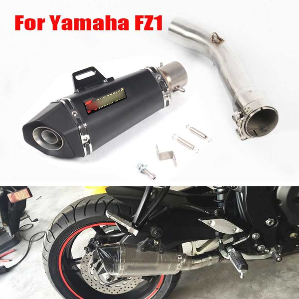 

fz1 motorcycle exhaust whole set pipe tips muffler pipe connect mid section tube for fz1 exhaust modified escape