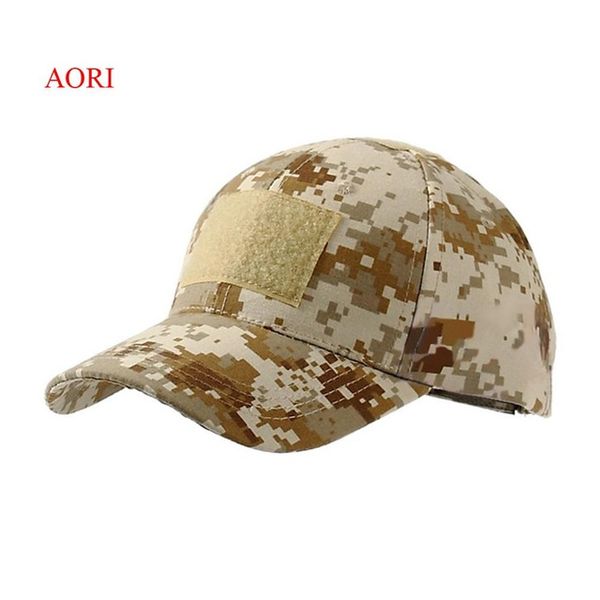 

outdoor multicam camouflage adjustable cap mesh tactical army fishing hunting hiking basketball hat hats, Black;white