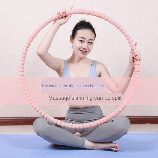 

gfvwi beautiful hula hoop fat burning abdomen aggravated removable women's slimming waist household fitness beauty waist hula artifact