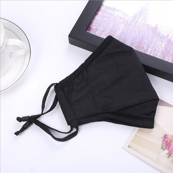 

masks cotton face mask with filter fashion dustproof anti smog washable reusable protective mask cycling masks fast shipping