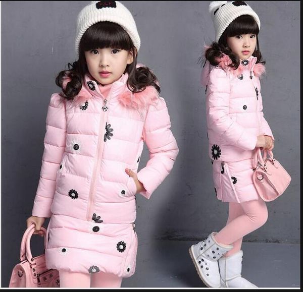 Детская одежда для больших девочек зима 2020 новый хлопковый жилет с капюшоном толстовки юбка брюки 3 шт. Теплые дети Suitswy1516