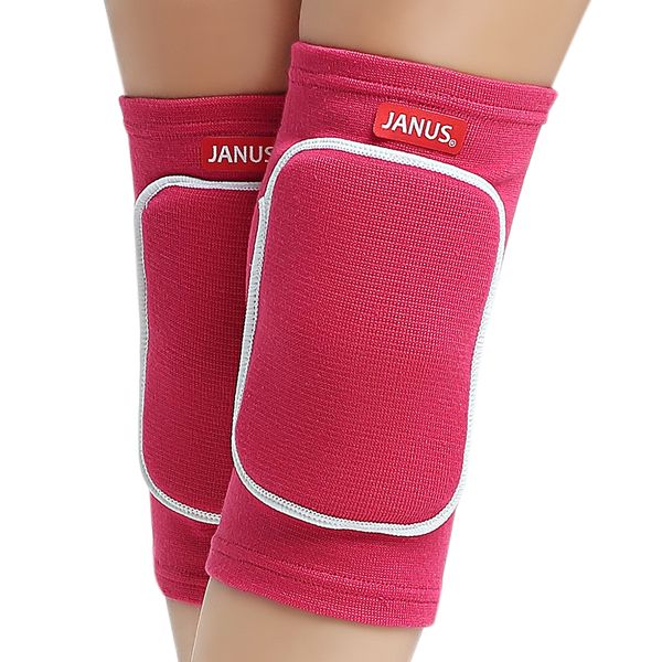 

janus women eva knee pads for dancing yoga basketball volleyball, girls sliders patella guard protector extreme sports kneepad, Black;gray