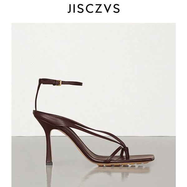 

2020 summer gladiator sandals for women square toe ankle strap high heels ladies fashion brand design clip toe women shoes, Black