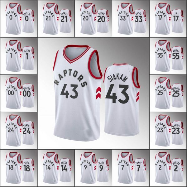 

toronto raptors men kyle lowry pascal siakam kawhi leonard fred vanvleet association white nba custom jersey