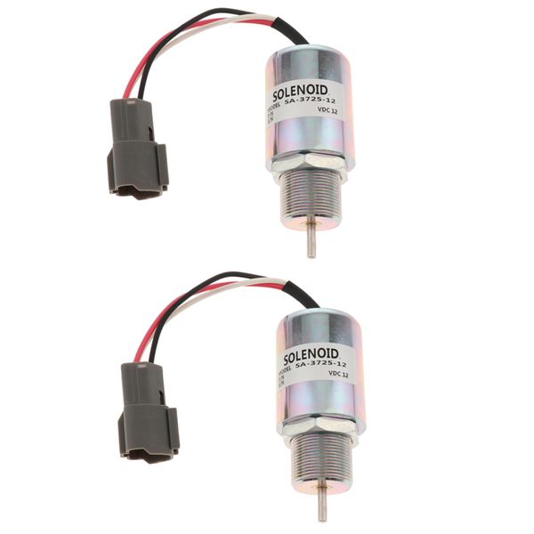 

2 pieces sa-3725-12 fuel shut off solenoid for mitsubishi s3l s3l2 engine