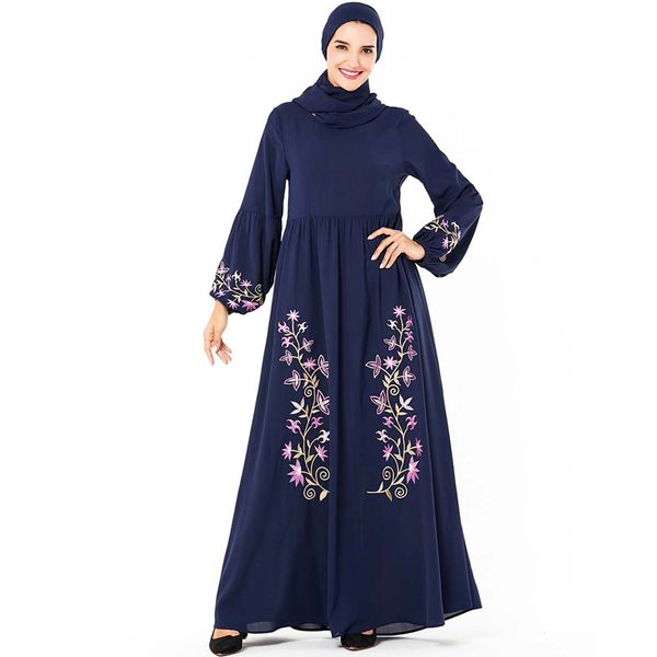 

blue kaftan abaya dubai hijab muslim dress islamic clothing abayas for women turkish dresses saudi arabia caftan robe islam