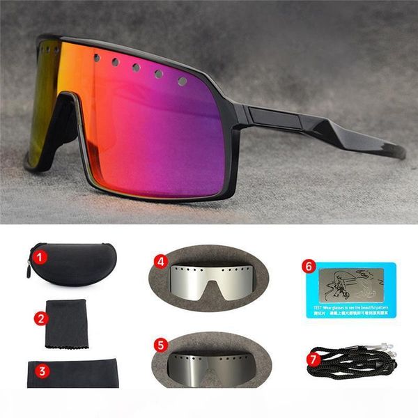 

велоспорт очки новый горный велосипед день и ночь ветрозащитный поляризованных солнцезащитных очков линзы 8 шт набор с коробкой ok9406, White;black