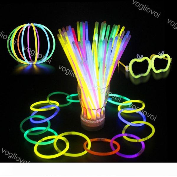 

multi color glow stick 20cm party sticks bracelet necklaces neon party light sticks wand novelty led vocal concert led flash sticks dhl